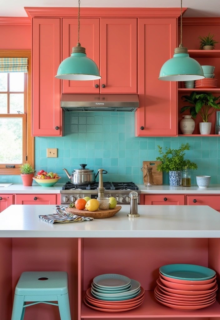 16 Vibrant Spring Color Palettes That Will Revitalize Your Home Decor! - 11. Bright Coral and Teal