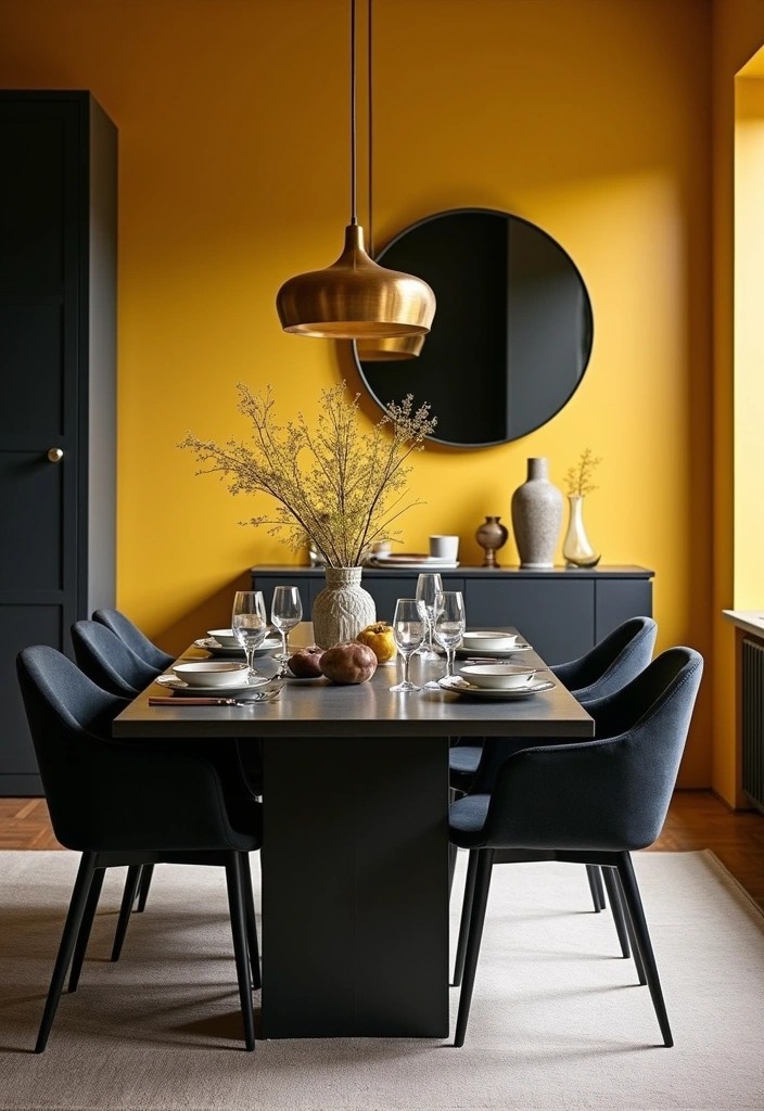 16 Vibrant Spring Color Palettes That Will Revitalize Your Home Decor! - 15. Golden Yellow and Charcoal
