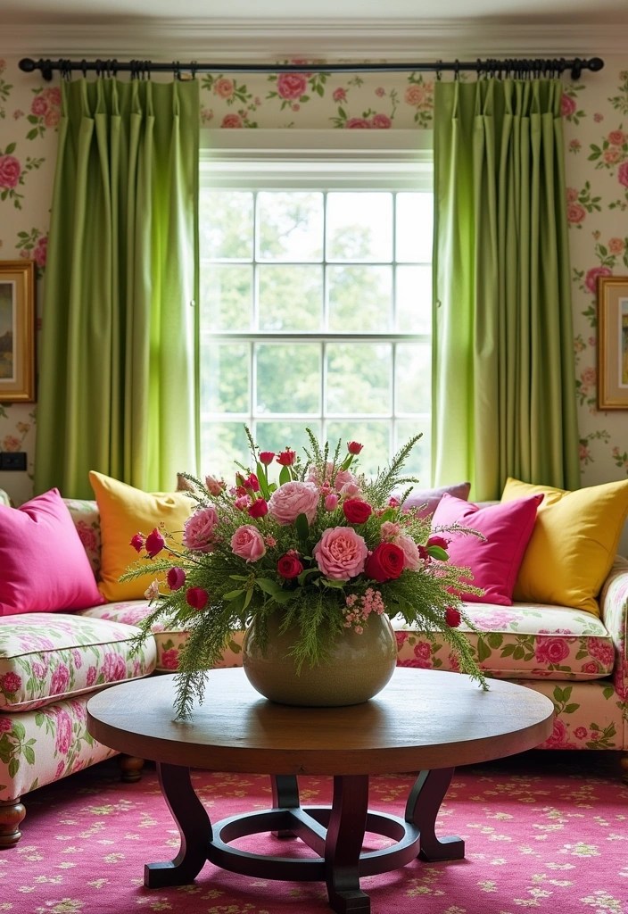 16 Vibrant Spring Color Palettes That Will Revitalize Your Home Decor! - 6. Lively Floral Explosion