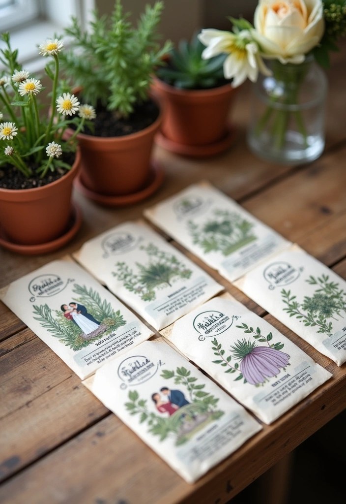 17 Unique Wedding Favors That Will Wow Your Guests (Don’t Miss #6!) - 4. Personalized Seed Packets