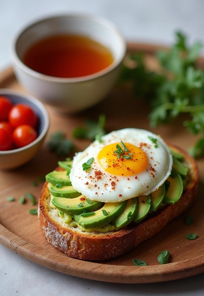 18 Creative Breakfast in Bed Ideas That Will Wow Your Loved Ones! 🎉 - 1. Gourmet Avocado Toast with Poached Egg