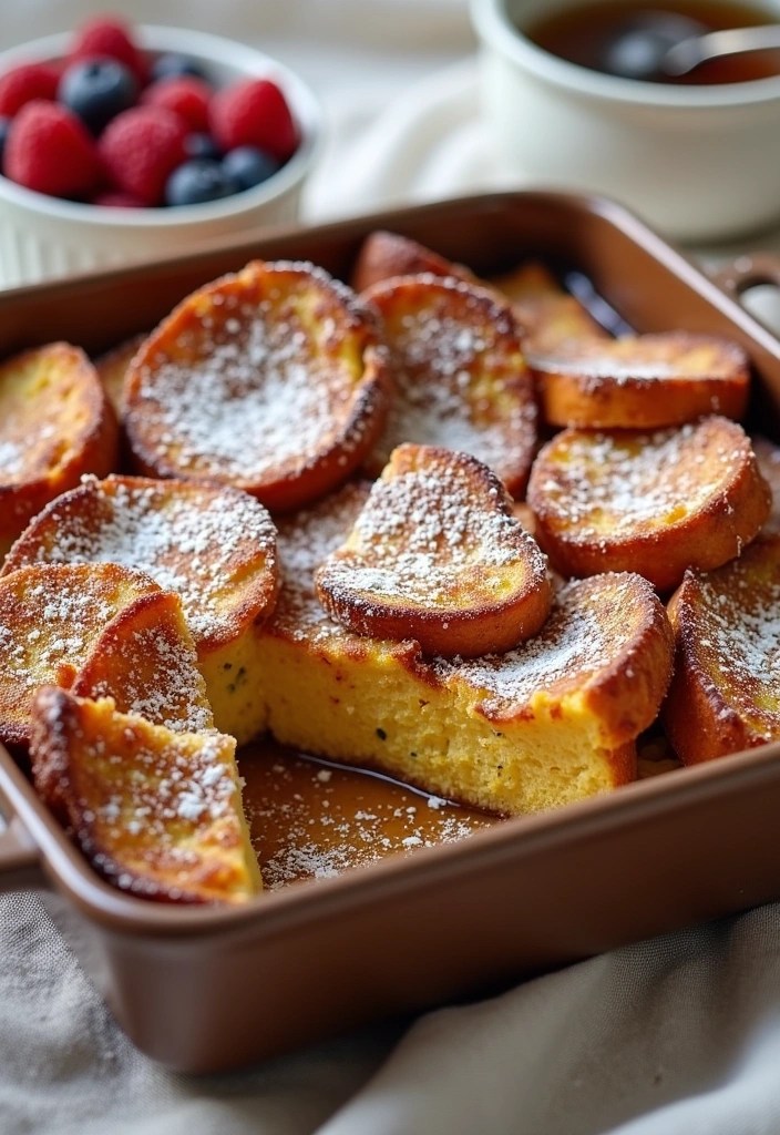 18 Creative Breakfast in Bed Ideas That Will Wow Your Loved Ones! 🎉 - 5. French Toast Casserole