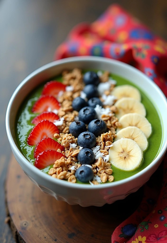 18 Creative Breakfast in Bed Ideas That Will Wow Your Loved Ones! 🎉 - 6. Smoothie Bowl Extravaganza