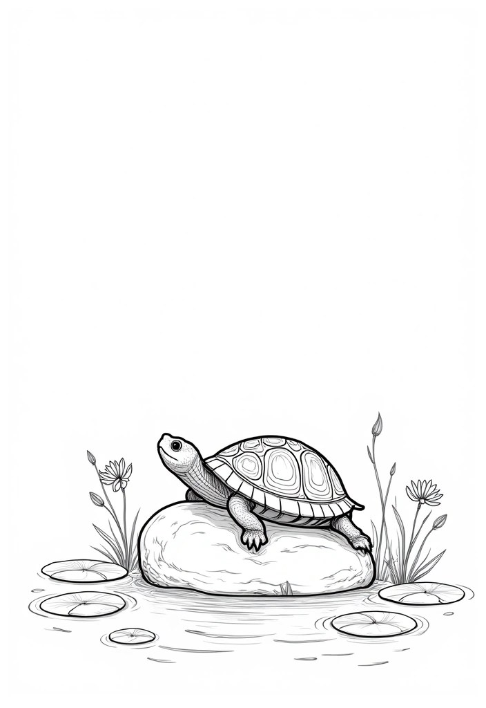 18 Cute Spring Animal Coloring Pages That Will Make You Smile (Don't Miss #7!) - 14. Timid Turtles