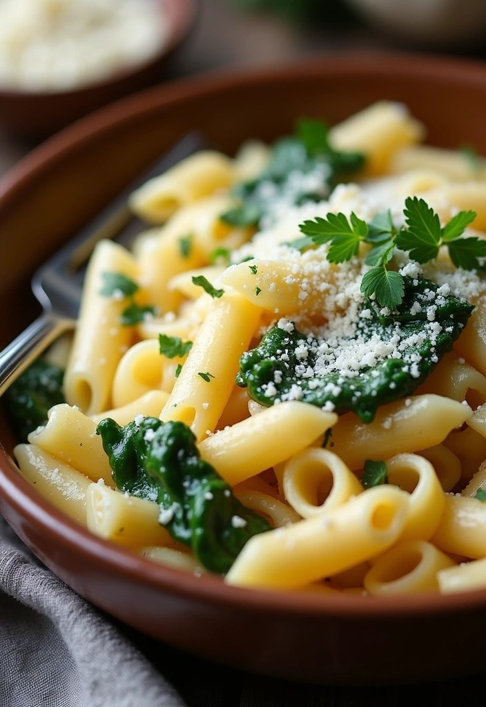 18 One-Pot Dinner Recipes That Will Change Your Life (Goodbye, Dishes!) - 1. Creamy One-Pot Garlic Parmesan Pasta