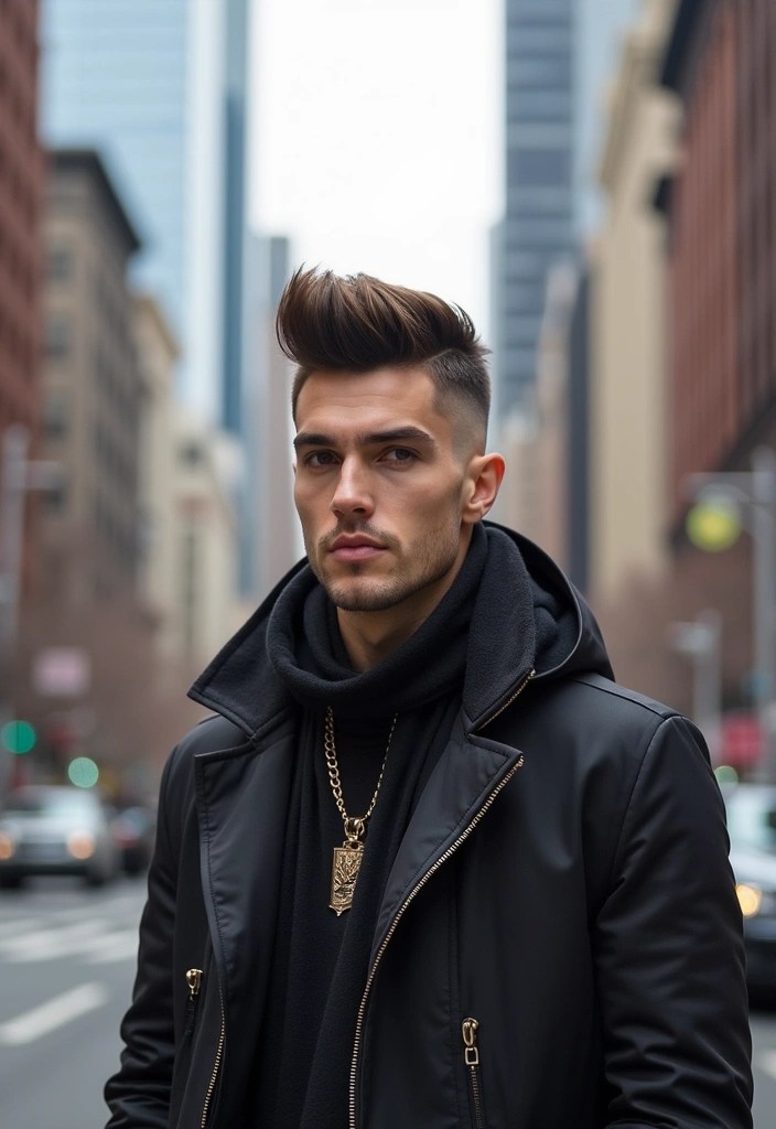 18 Short Hairstyles for Men That Are Effortlessly Cool (You’ll Love #6!) - 18. The Pompadour Fade