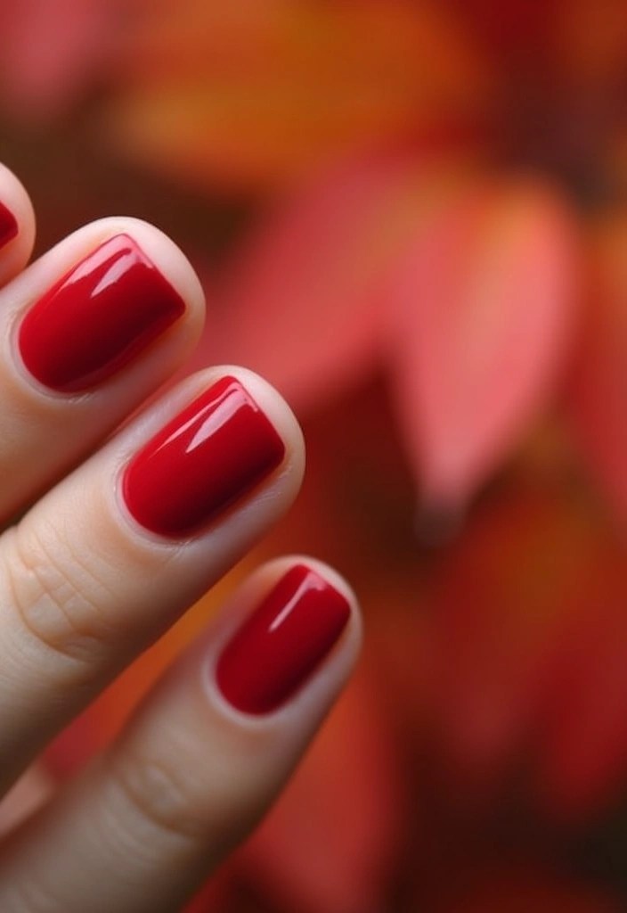 19 Fall Makeup Trends You’ll Be Obsessed With This Season! - 11. Classic Red Nails