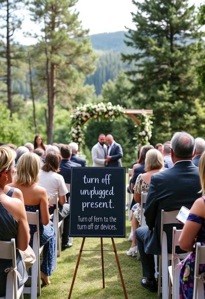 20 Future Wedding Plans You Need to See Before Booking Your Venue! - 13. Unplugged Weddings