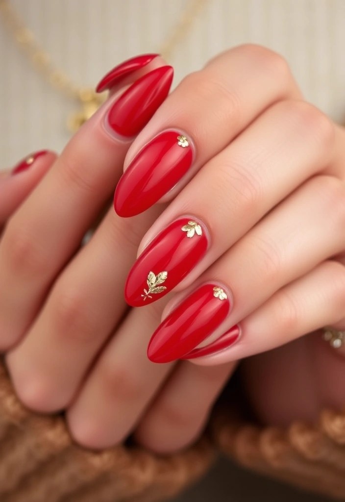20 Stunning Valentine's Day Nails That’ll Make You Fall in Love (You Won't Believe #10!) - 1. Classic Red with a Twist