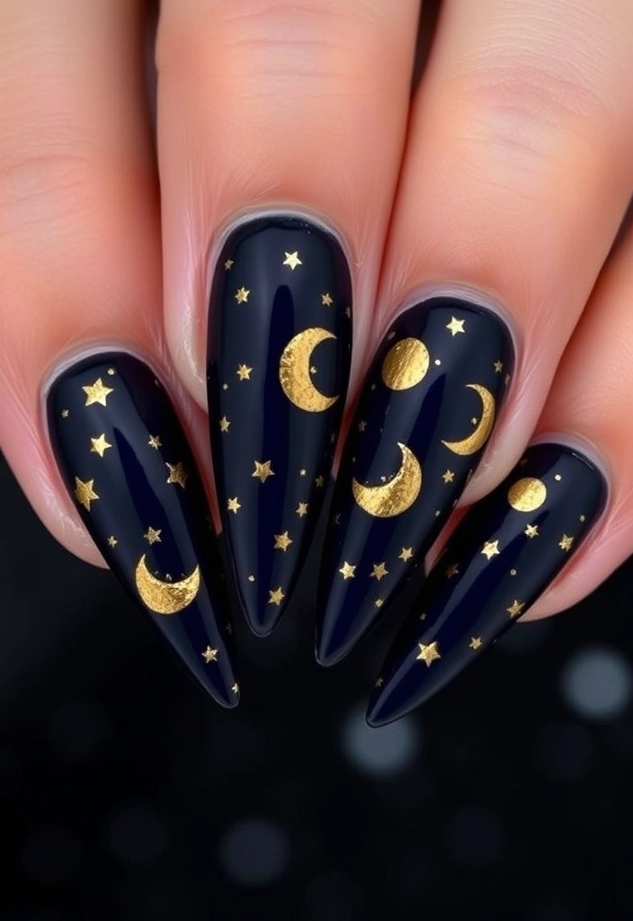 20 Stunning Valentine's Day Nails That’ll Make You Fall in Love (You Won't Believe #10!) - 15. Love You to the Moon