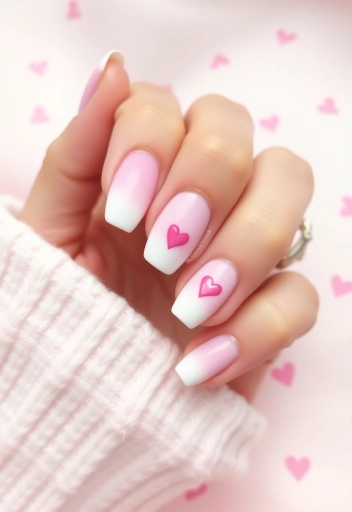 20 Stunning Valentine's Day Nails That’ll Make You Fall in Love (You Won't Believe #10!) - 2. Sweetheart Ombre