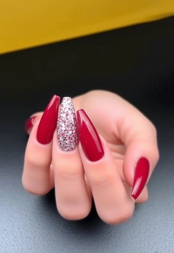 20 Stunning Valentine's Day Nails That’ll Make You Fall in Love (You Won't Believe #10!) - 9. Statement Glitter
