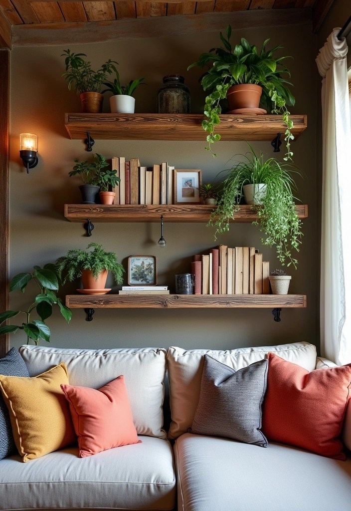 21 Stunning DIY Living Room Ideas That Will Transform Your Space on a Budget! - 15. Reclaimed Wood Decor