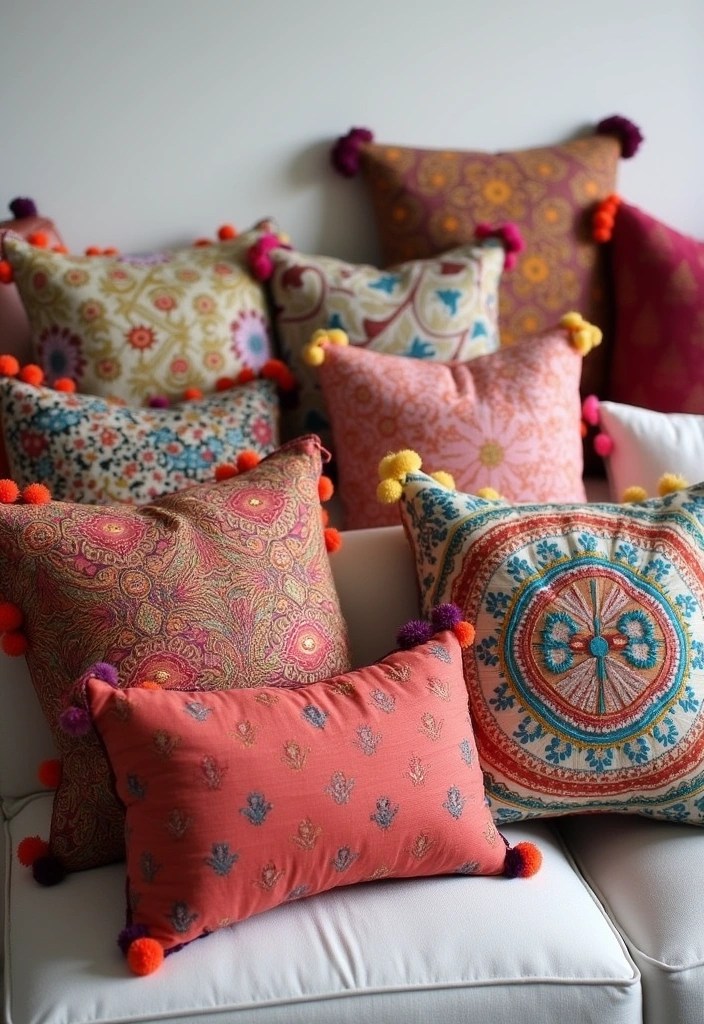 21 Stunning DIY Living Room Ideas That Will Transform Your Space on a Budget! - 6. Handmade Throw Pillows