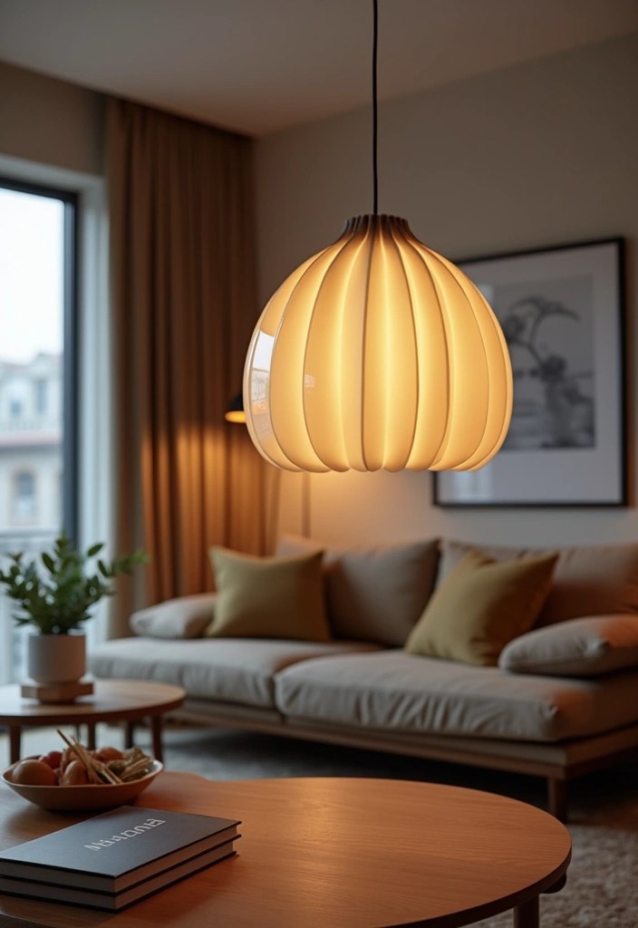 21 Stunning DIY Living Room Ideas That Will Transform Your Space on a Budget! - 9. Elegant Lighting Fixtures