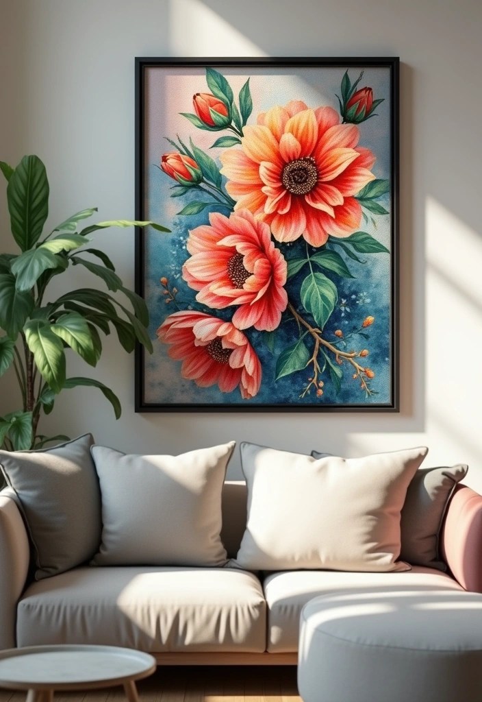 21 Stunning DIY Wall Art Projects That'll Elevate Your Home Aesthetic (You’ll Want to Try #12!) - 1. Framed Fabric Art