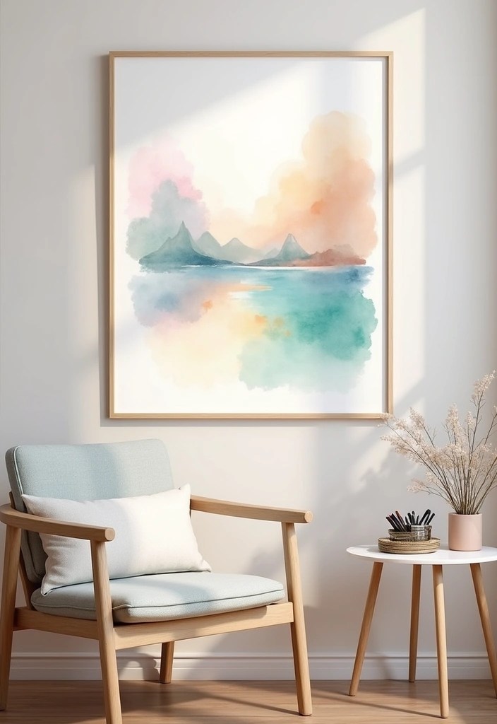 21 Stunning DIY Wall Art Projects That'll Elevate Your Home Aesthetic (You’ll Want to Try #12!) - 11. Watercolor Art