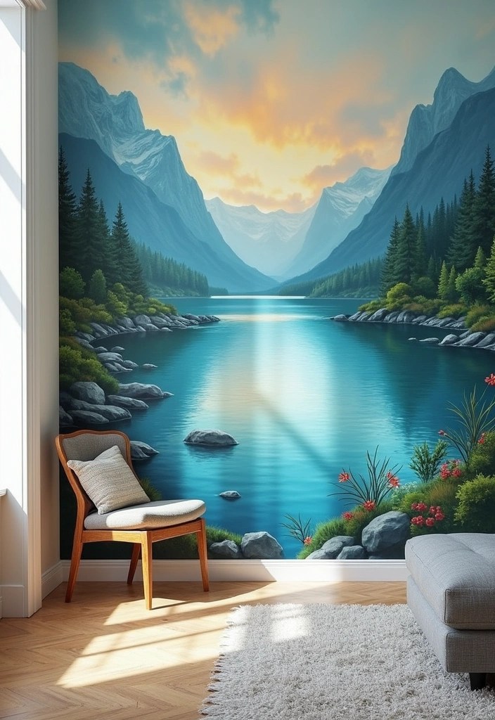 21 Stunning DIY Wall Art Projects That'll Elevate Your Home Aesthetic (You’ll Want to Try #12!) - 14. DIY Mural