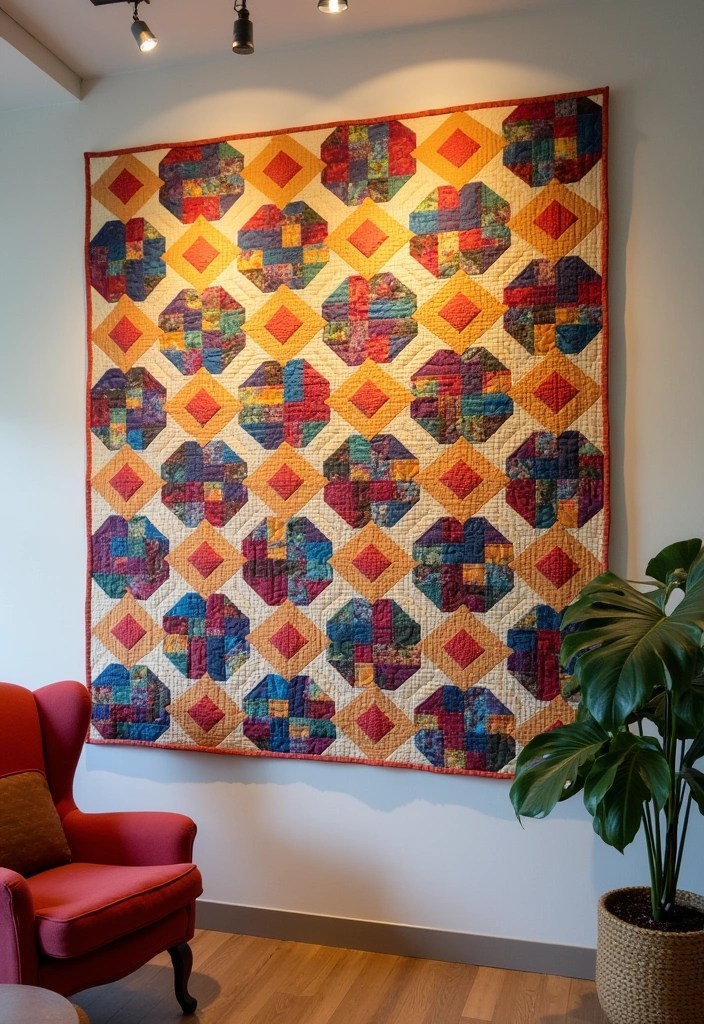 21 Stunning DIY Wall Art Projects That'll Elevate Your Home Aesthetic (You’ll Want to Try #12!) - 20. Quilted Wall Art