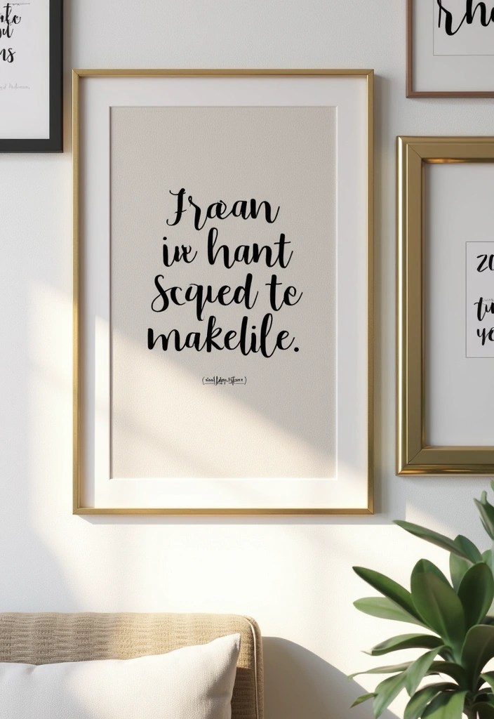 21 Stunning DIY Wall Art Projects That'll Elevate Your Home Aesthetic (You’ll Want to Try #12!) - 5. Typography Wall Art