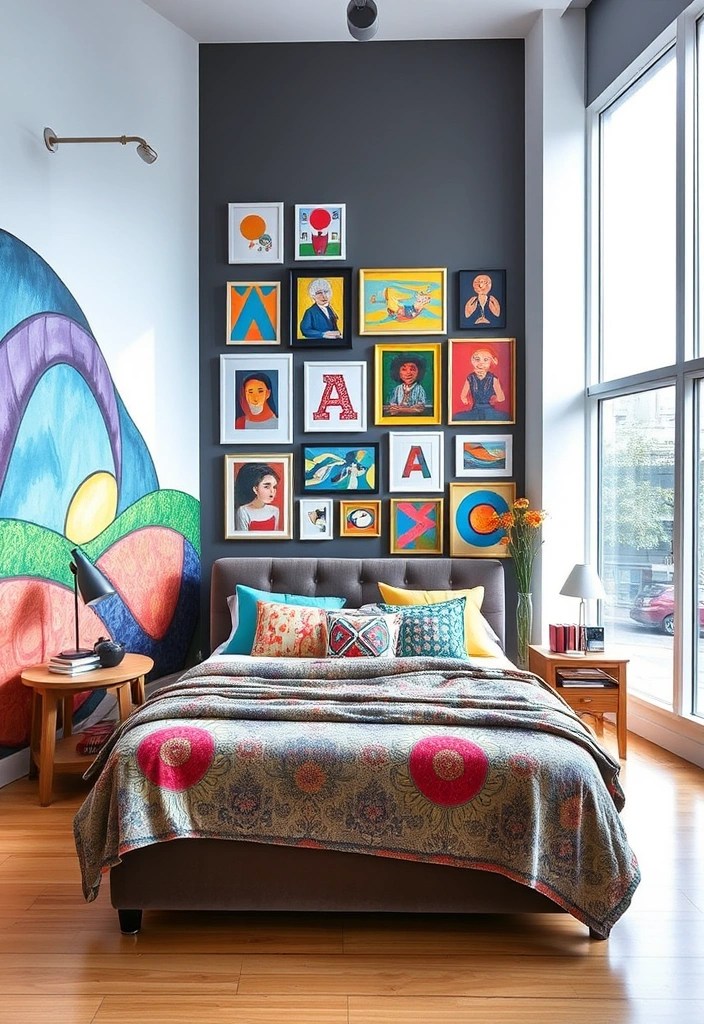 21 Stunning Modern Bedroom Designs That Will Transform Your Space (You Won't Believe #15!) - 18. Artistic Expression