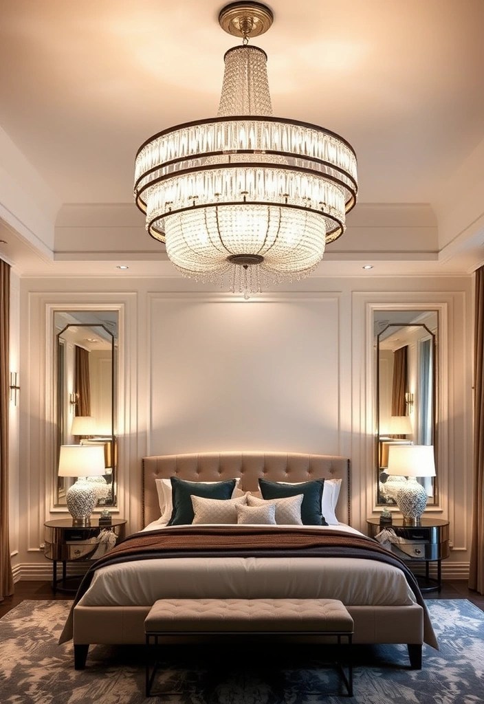 21 Stunning Modern Bedroom Designs That Will Transform Your Space (You Won't Believe #15!) - 20. Statement Lighting