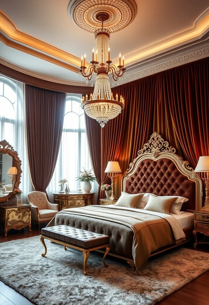 21 Stunning Modern Bedroom Designs That Will Transform Your Space (You Won't Believe #15!) - 7. Elegant Glamour