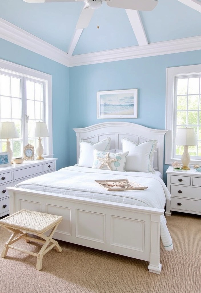 21 Stunning Modern Bedroom Designs That Will Transform Your Space (You Won't Believe #15!) - 9. Coastal Retreat