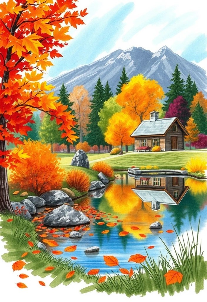 25 Mind-Blowing Drawing Ideas for Beginners That'll Ignite Your Creativity! - 15. Seasonal Scenes