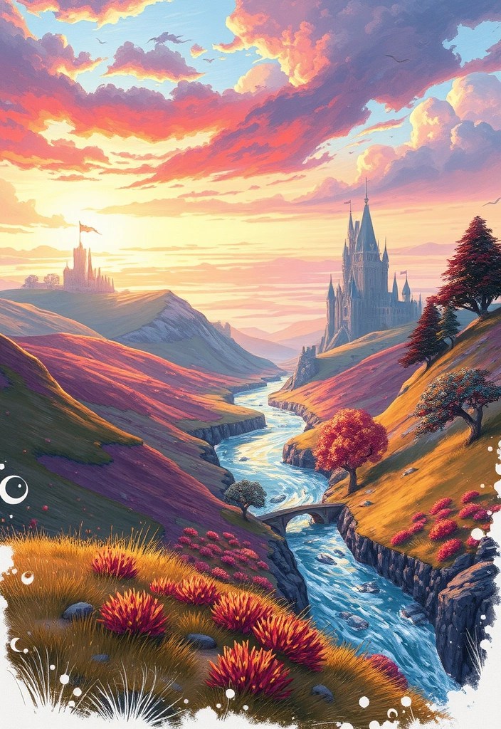 25 Mind-Blowing Drawing Ideas for Beginners That'll Ignite Your Creativity! - 5. Fantasy Landscapes