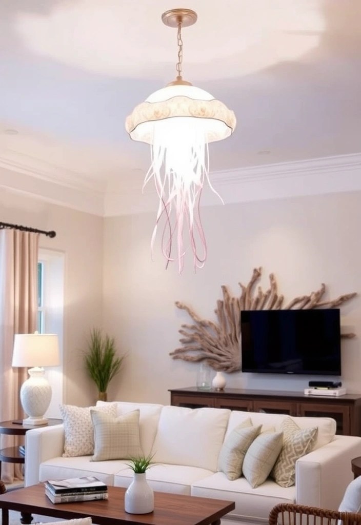 25 Stunning Beach Decor Ideas That’ll Transform Your Home into a Coastal Paradise! - 7. Ocean-Inspired Lighting