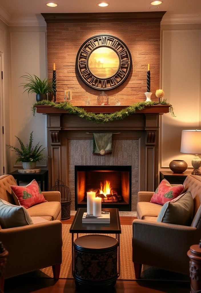 25 Stunning DIY Living Room Aesthetic Ideas That Will Make You Wish You Started Sooner! - 17. Create a Cozy Fireplace Nook