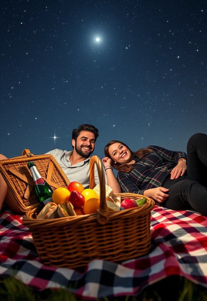 27 Unforgettable Date Night Ideas That Will Ignite Your Romance (You Won't Believe #15!) - 1. Stargazing Picnic