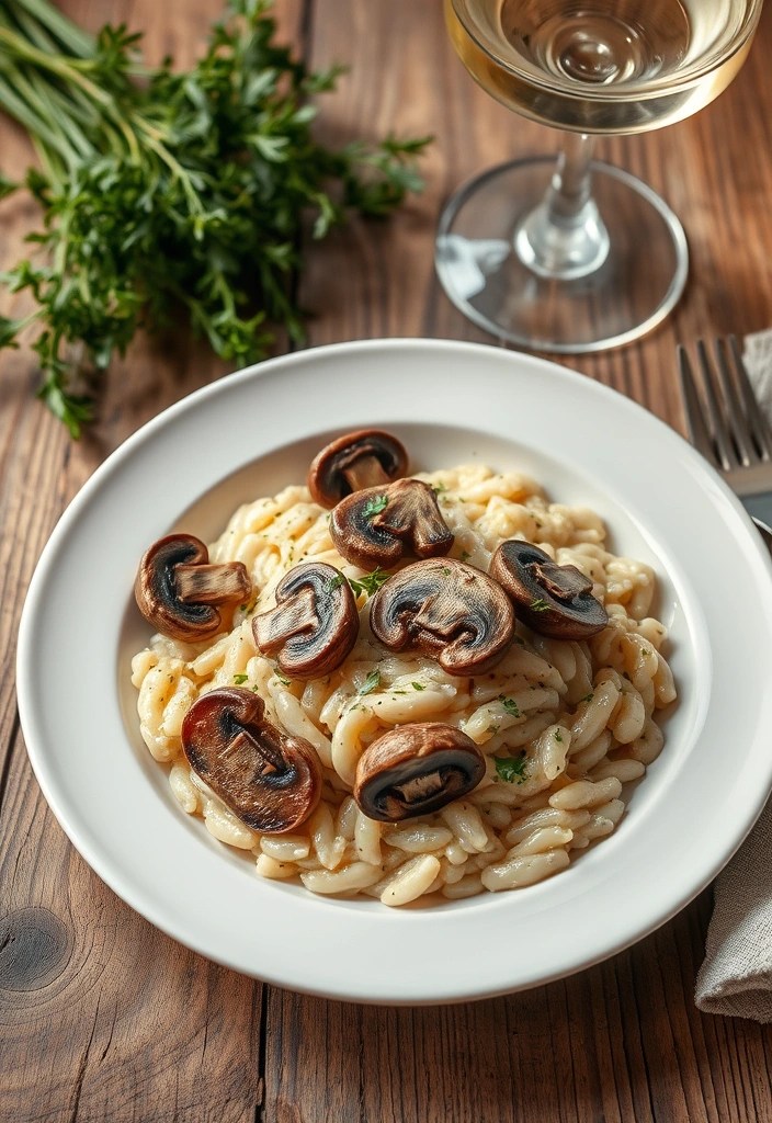 9 Flavorful Vegetarian Date Night Recipes That Even Meat Lovers Will Adore! - 3. Mushroom Risotto with Fresh Herbs
