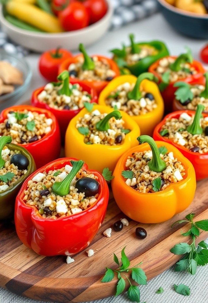 9 Flavorful Vegetarian Date Night Recipes That Even Meat Lovers Will Adore! - 7. Mediterranean Stuffed Peppers
