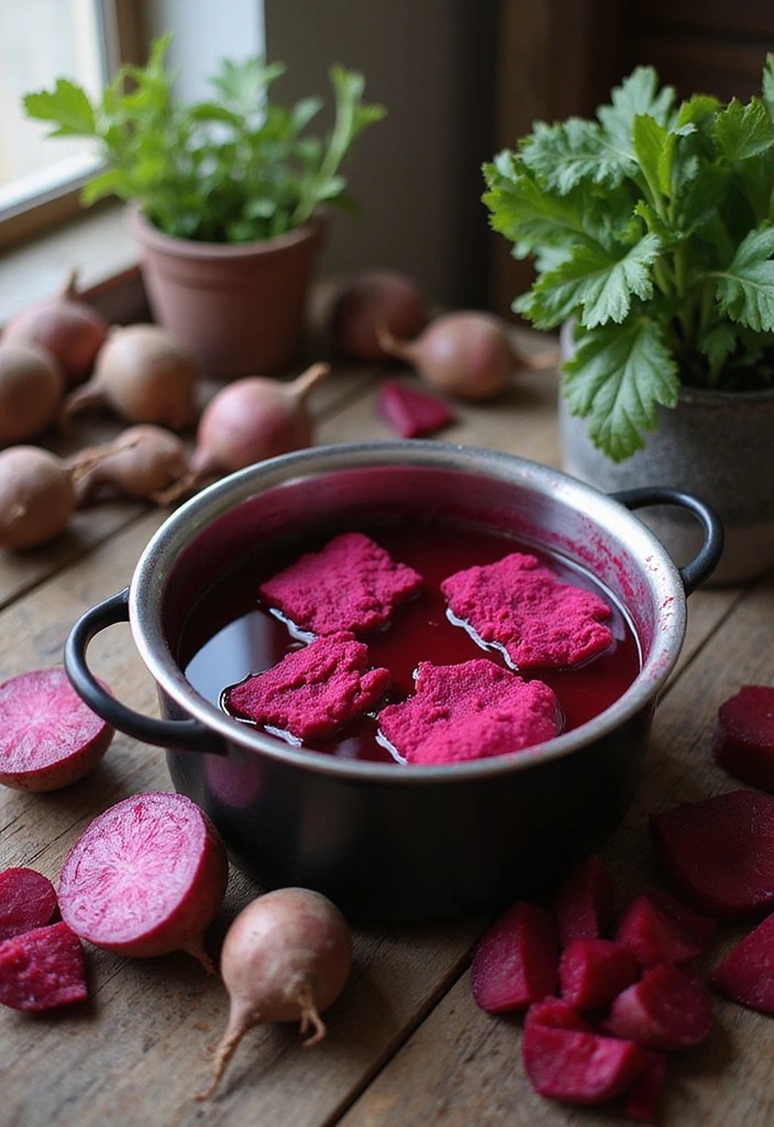 10 Incredible Natural Dyeing Methods You Never Knew Existed (Wait Until You See #4!) - 4. The Unexpected Beetroot Dye