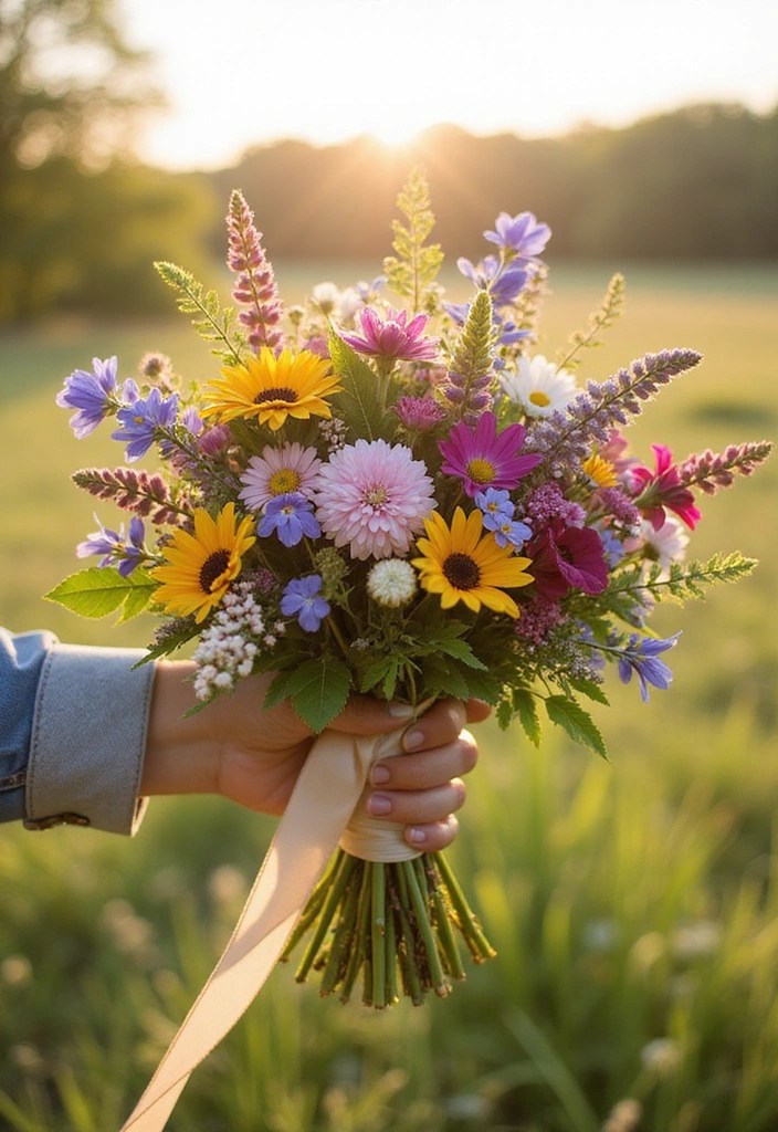 10 Unique Bridal Bouquets That Will Make You Say 'I Do' to Fresh Flowers! - 1. Whimsical Wildflower Bouquets