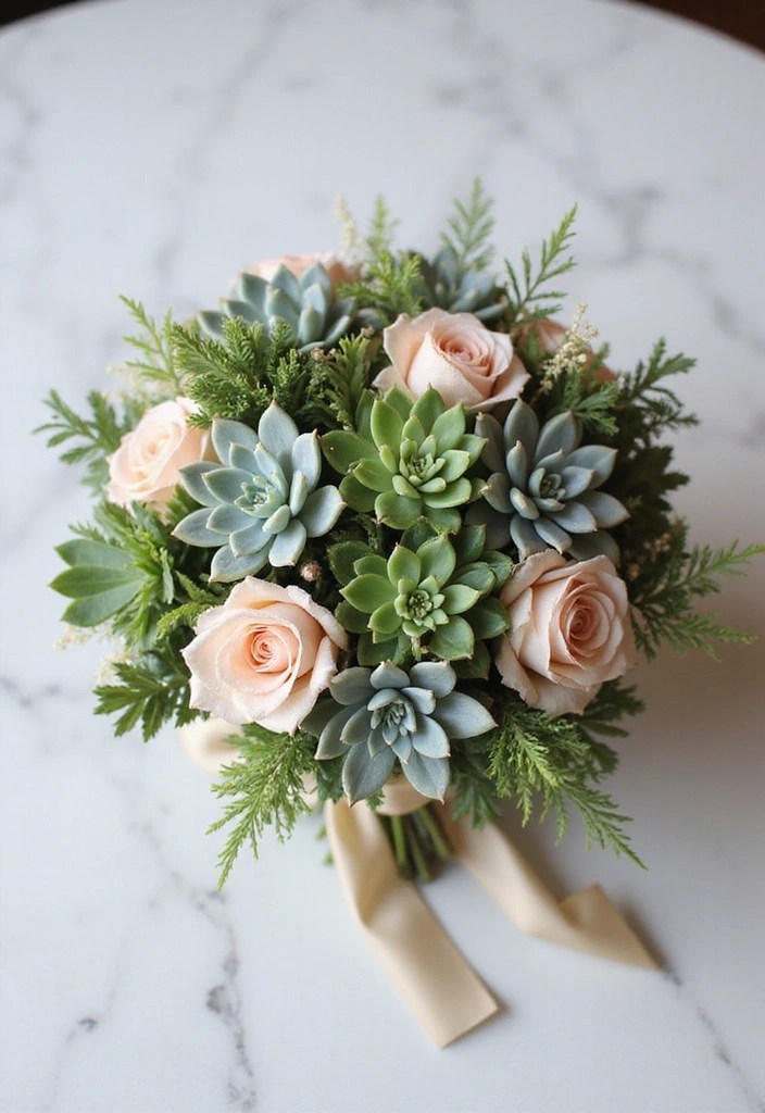 10 Unique Bridal Bouquets That Will Make You Say 'I Do' to Fresh Flowers! - 2. Elegant Succulent Arrangements