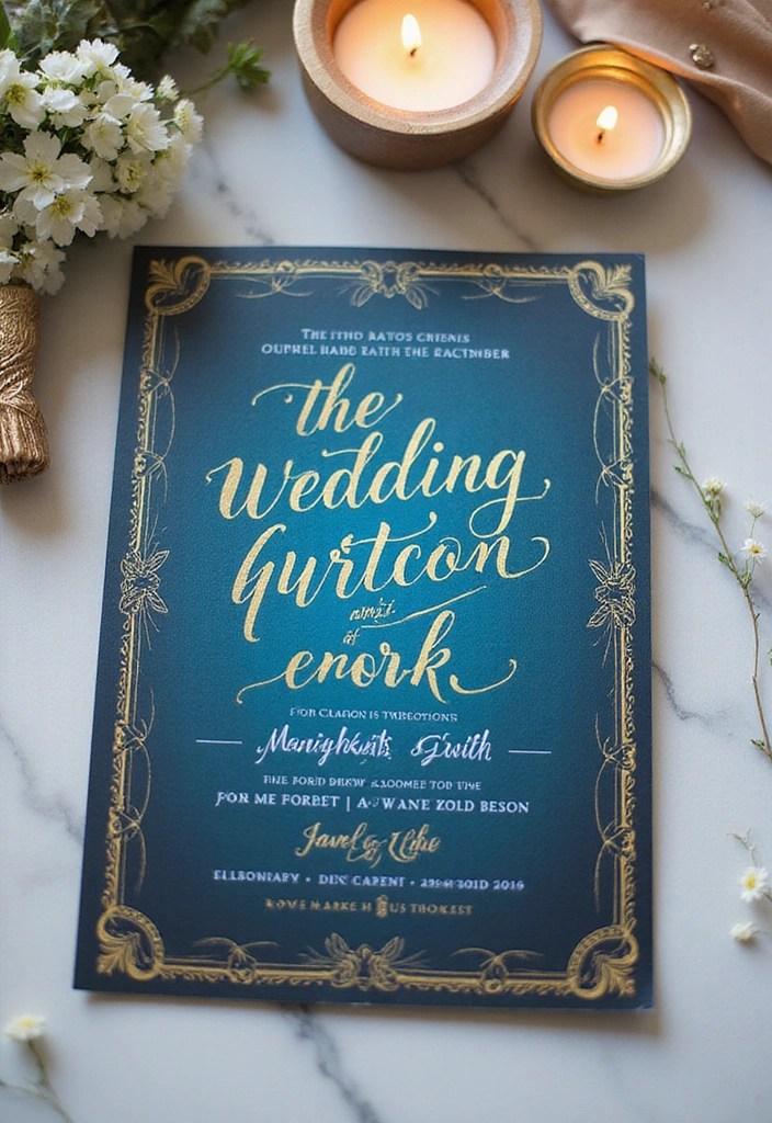 10 Wedding Invitation Trends You Need to Know About for 2024 (Prepare to Be Inspired!) - 2. Bold Typography