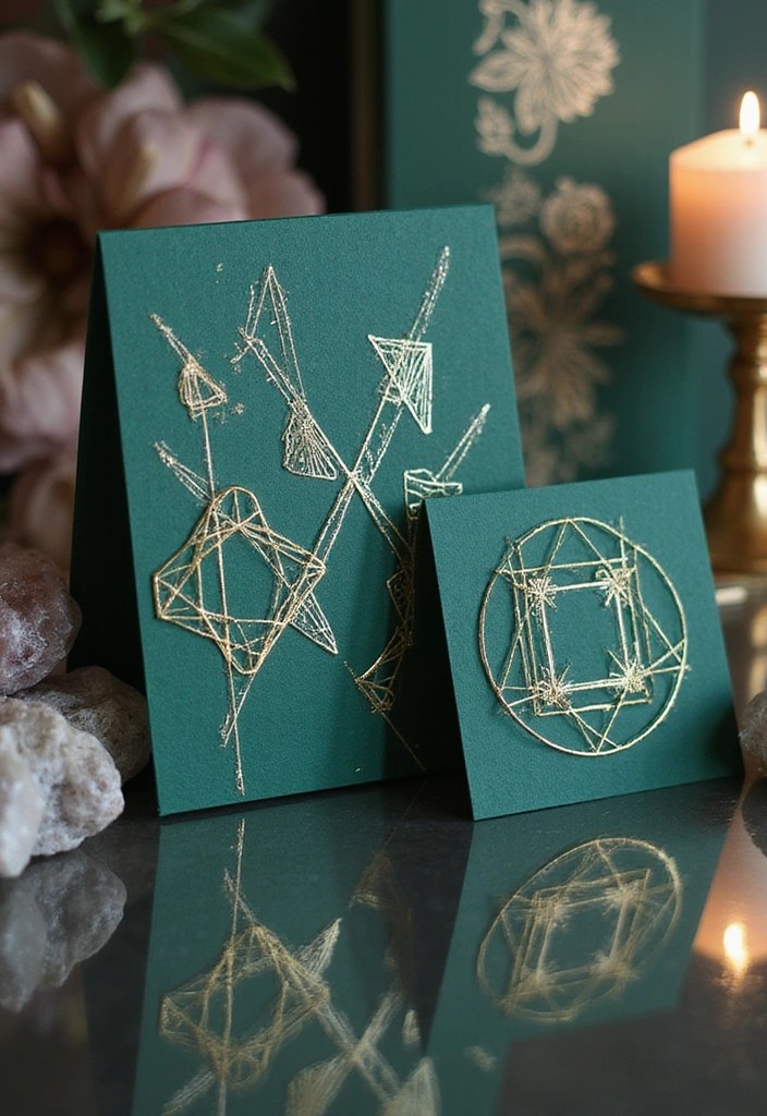 10 Wedding Invitation Trends You Need to Know About for 2024 (Prepare to Be Inspired!) - 3. Geometric Designs