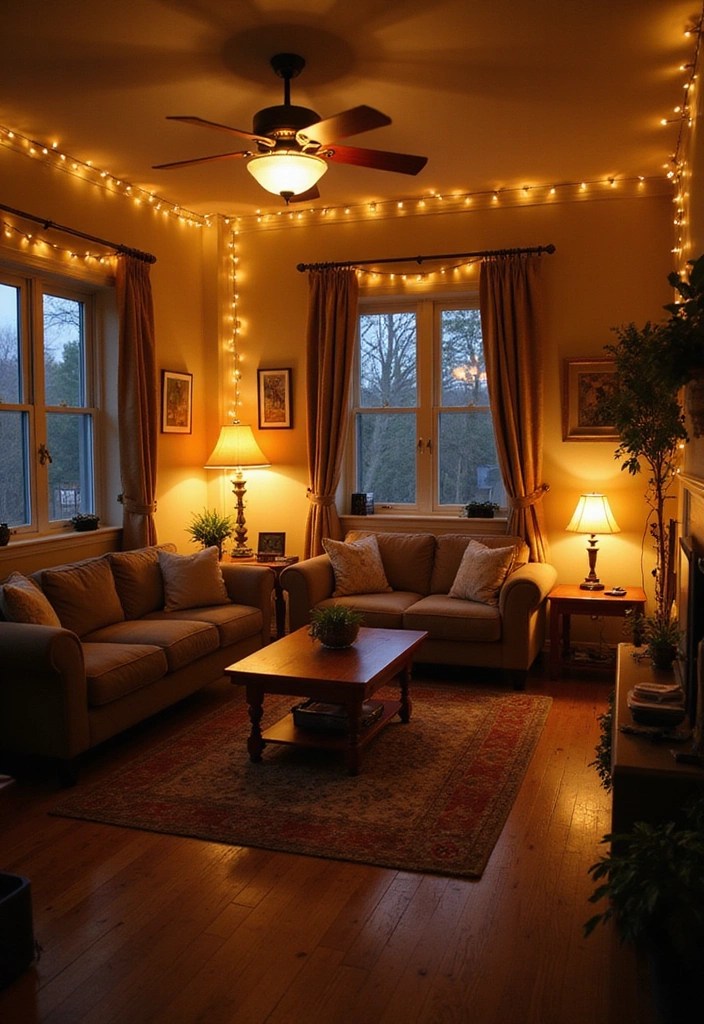 12 Bohemian Home Decor Ideas That'll Make You Feel Like You're in a Cozy Oasis! - 6. Layered Lighting for Ambiance