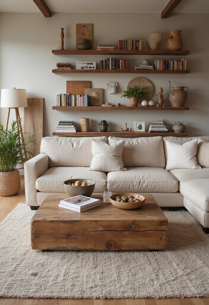 12 Bohemian Home Decor Ideas That'll Make You Feel Like You're in a Cozy Oasis! - 8. Natural Wood Accents