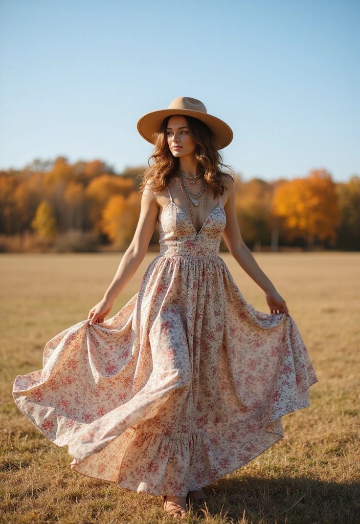 12 Boho Chic Outfits That Will Make You Stand Out This Season (You Won't Believe #5!) - 1. The Effortless Maxi Dress
