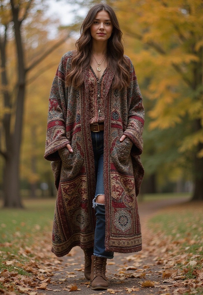 12 Boho Chic Outfits That Will Make You Stand Out This Season (You Won't Believe #5!) - 9. Boho-Chic Coats