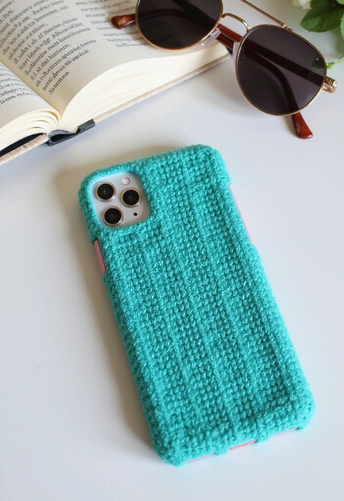 15 Beginner Knitting Projects You Can Finish in a Weekend (You Won't Believe #7!) - 10. Knitted Phone Case