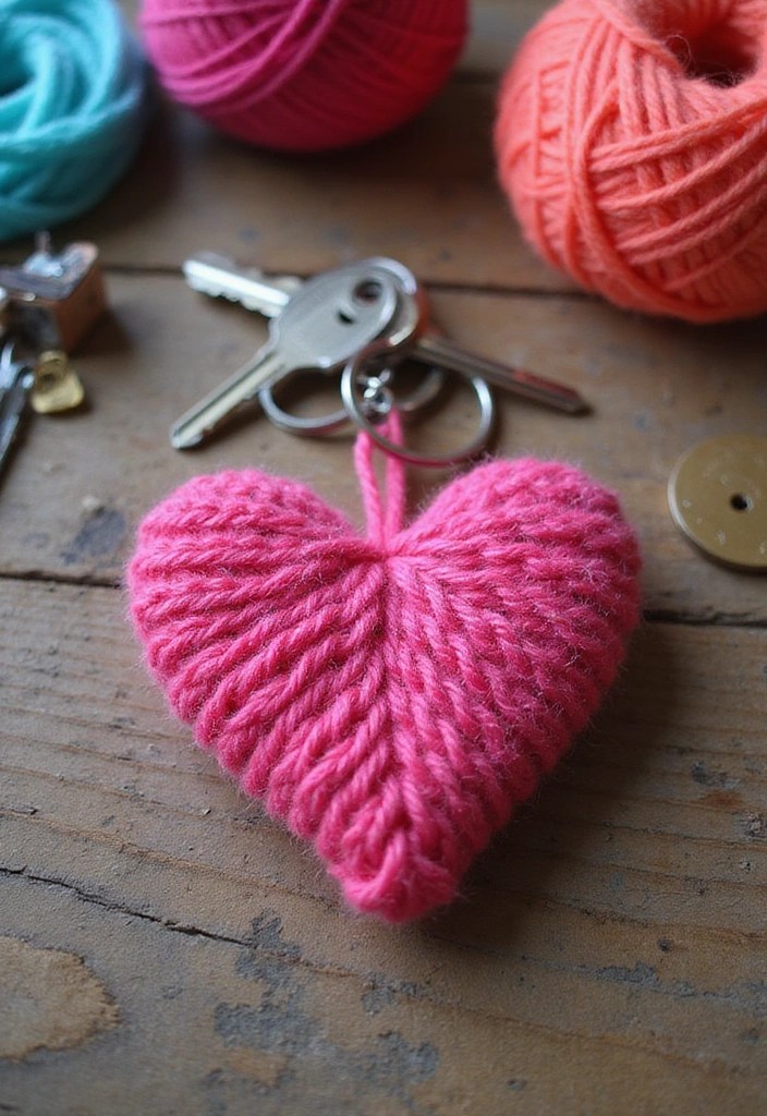 15 Beginner Knitting Projects You Can Finish in a Weekend (You Won't Believe #7!) - 14. Knitted Keychain