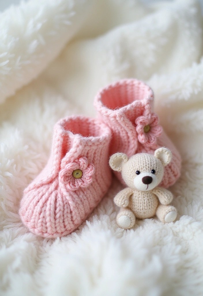 15 Beginner Knitting Projects You Can Finish in a Weekend (You Won't Believe #7!) - 7. Adorable Baby Booties