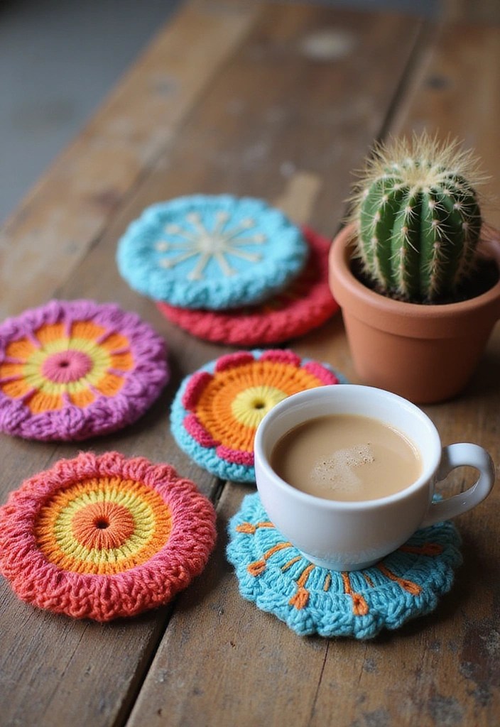 15 Beginner Knitting Projects You Can Finish in a Weekend (You Won't Believe #7!) - 9. Knit Coasters