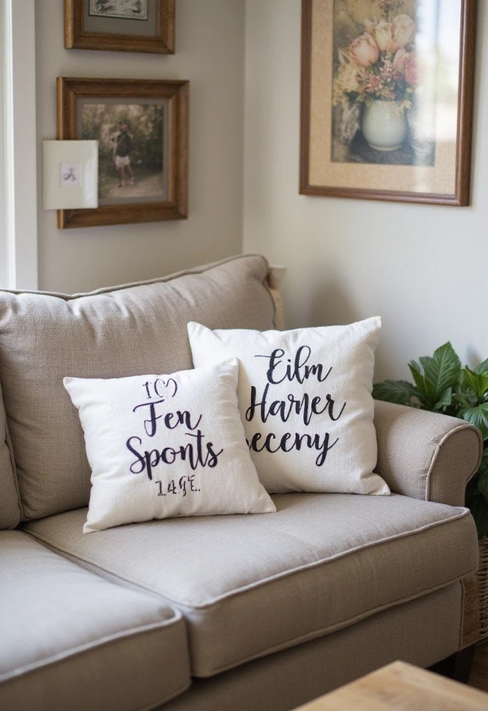 15 Colorful Throw Pillows That Will Instantly Brighten Your Living Space! - 15. Personalized Touch