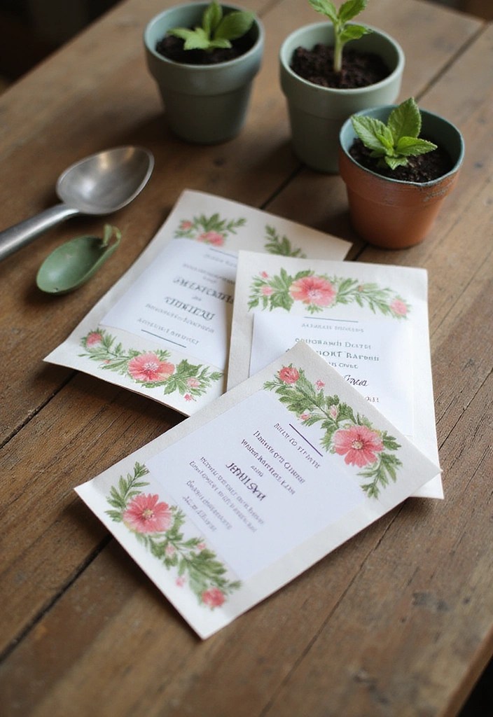15 Creative DIY Wedding Favors That Your Guests Will Adore (You Won't Believe #8!) - 1. Seed Packets for the Green Thumb
